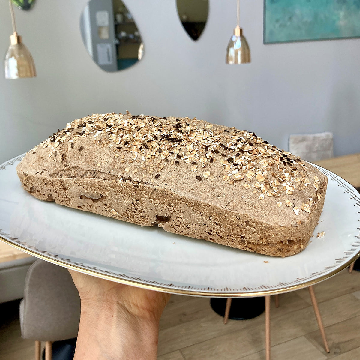 Glutenfritt frönbröd med sesam- och linfrön