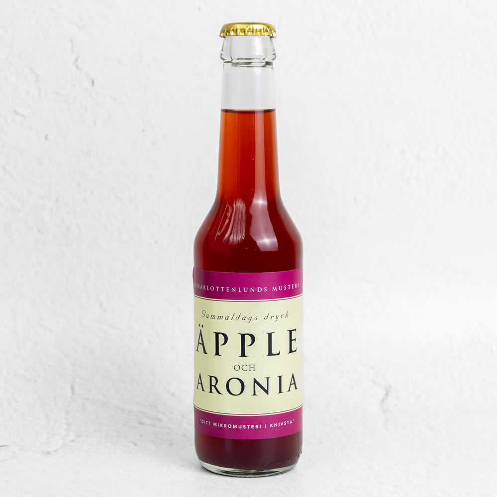 Charlottenlunds lokalt pressad äpple- och aroniaberryjuice