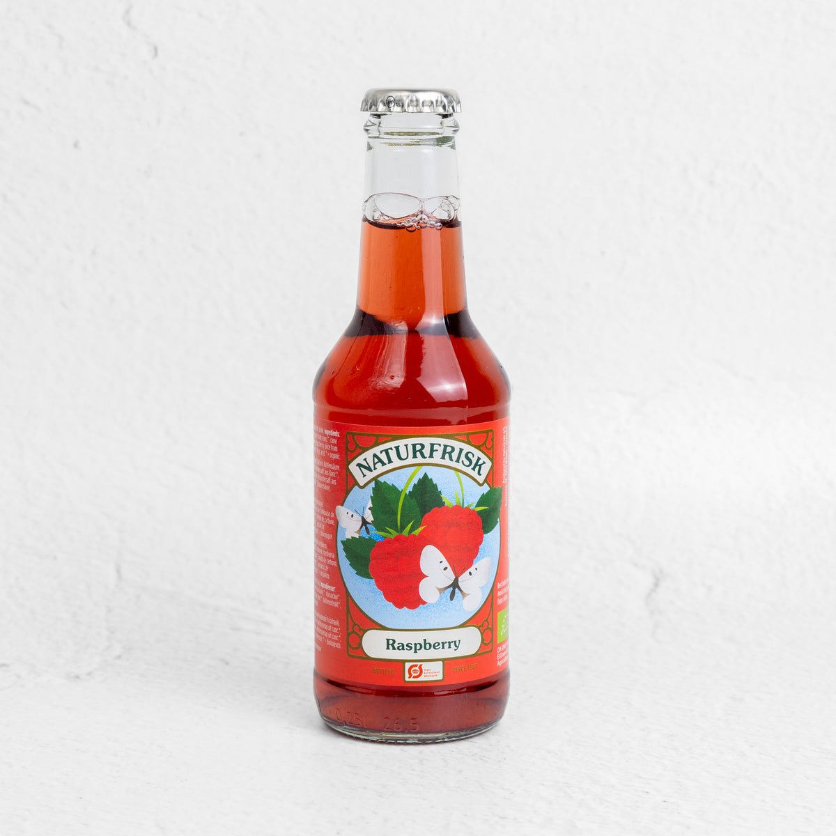 Naturfrisk ekologisk hallonsoda